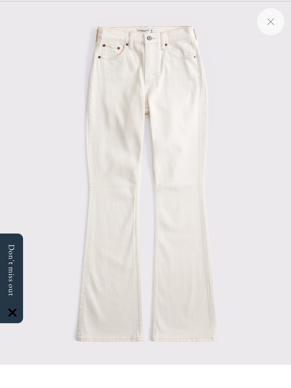 Abercrombie High-Rise Bootcut Jeans